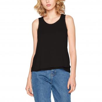 ONLY Onlliza S/l Top Ess, Camiseta sin Mangas para Mujer, Negro