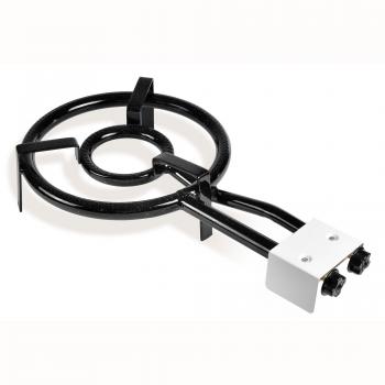 Briebe MOD350 Paellero Doble Aro 35cm, Quemador de Gas Butano para Paellas y Plancha, Regulador de Llama