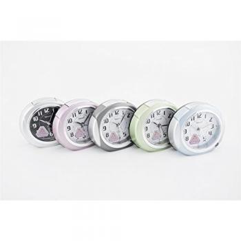 Urano pequeño reloj alarma, blanco
