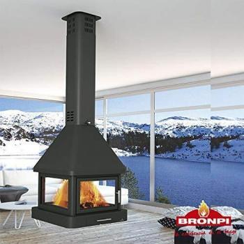 BRONPI Chimenea para Colgar DE LEÑA Modelo HUELVA-C