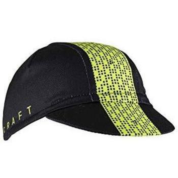 Craft Gorra de Fondo Bike Cap, Unisex Adulto, Gorra, 1907349-999611-0, Negro/Verde Lima, Talla única