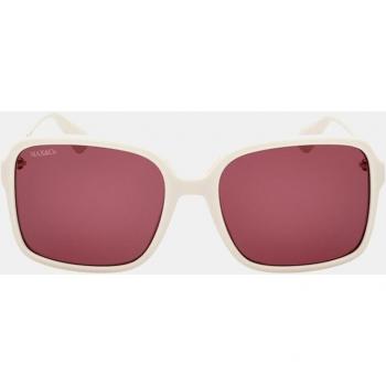 Max & Co Women's Square White Acetate Sunglasses MO0079