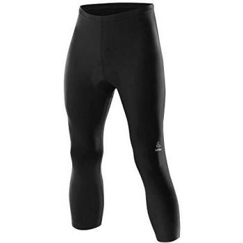 LÖFFLER Mallas 3/4 básicas para bicicleta, color negro