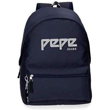 Pepe Jeans Uma Mochila Azul 31x42x17,5 cms Poliéster 22.79L