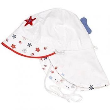Sterntaler Schirmmütze m. Nackenschutz-Sombrero Bebé-Niños    Blanco