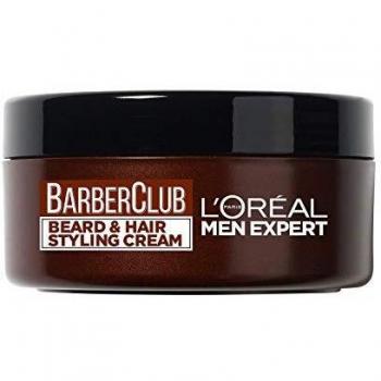 L'Oreal Men Expert Barber Club Beard & Hair Styling Cream Crema Fijadora para Pelo y Barba - 75 ml
