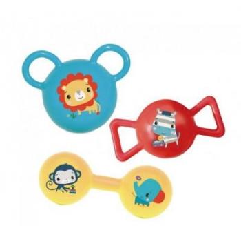 Set de 3 pesas sonajero Fisher Price 920D00080, juguetes para niños y niñas +1 años