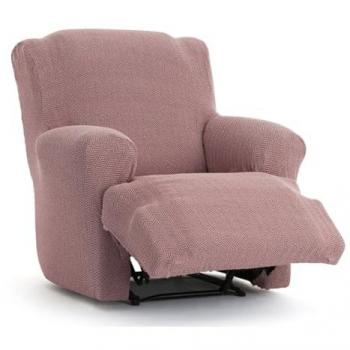 Funda para Sofá Eysa JAZ Rosa 80 x 120 x 110 cm, bielástica, premium, ideal para sofás y sillones relax, color rosa