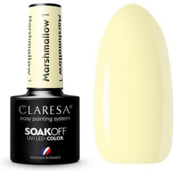 Claresa Esmalte Semipermanente Soak Off Marshmallow 01 - Gel UV/LED, Tono 1, 5 g