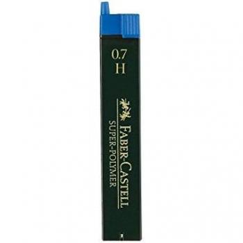 Faber-Castell - Juego de 3 estuches de 12 minas Super Polímero 9067 S-H 0,7 H