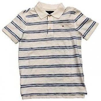 Tommy Hilfiger Indigo Stripe - Polo Manga Corta para NIÑO