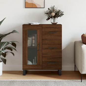 Aparador de madera de ingeniería marrón roble 69,5x34x90 cm Mueble de Almacenaje de Salón, Buffet para salón, Armario Auxiliar, Armario de Almacenamiento