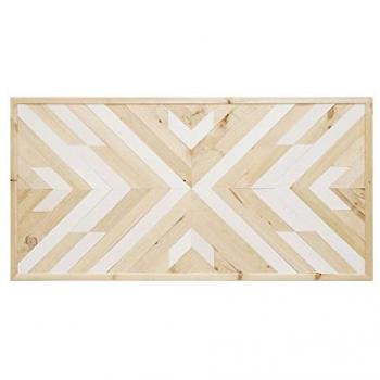 DECOWOOD - Flandes II Cabecero de madera maciza en tono olivo, fabricado a mano en España, medidas 80x60cm y 100x60cm, disponible en varios acabados