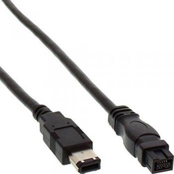 Cable FireWire InLine® IEEE1394 6 pines a 9 pines, negro, 3 m