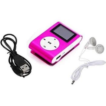 UlarmaMini USB Clip MP3 Player Pantalla LCD Soporte 32GB Micro SD TF Tarjeta