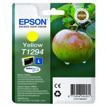 Epson C13T12944011 - Cartucho de tinta, amarillo válido para los modelos WorkForce, Stylus y Stylus Office BX935FWD, BX925FWD, BX635FWD, BX630FW y otros, Ya disponible en Amazon Dash Replenishment