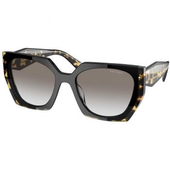 Prada PR 15WSF Asian Fit 3890A7 Women's Sunglasses Black Size 55