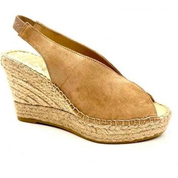 Sandalia de Mujer Vidorreta Serraje Cuña Yute 9 Beige