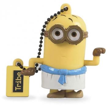 Tribe Los Minions Despicable Me Egyptian - Memoria USB 2.0 de 8 GB Pendrive Flash Drive de Goma con Llavero, Color Amarillo
