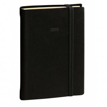 Agenda Diaria Prestige Pocket de Seda 2025 - 8,5 x 13 cm - Negra