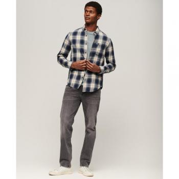 Superdry Organic Cotton Long Sleeve Lumberjack Shirt - Cedar Check Navy - Size L
