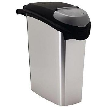 Recipiente de Comida para Mascotas Curver Metallic 23 litros - Capacidad hasta 10 kg