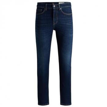 Boss Orange Delaware Bo Mens Slim Fit Jeans in Medium Blue Super-Stretch Denim - Size W36 L32