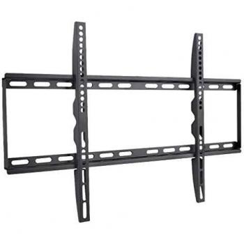 Soporte Mural Fijo Slim para TV LED LCD 40-65, VESA 600x400, Distancia de Pared 28mm, Carga Máxima 50kg, Color Negro