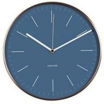 Karlsson Minimal - Reloj de Pared, Color Azul