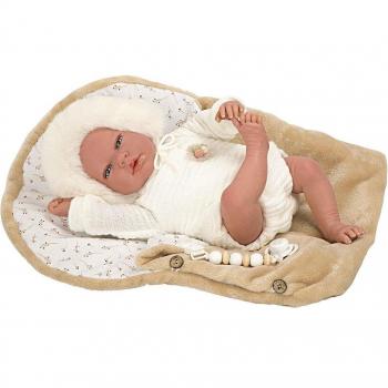 Muñeca Bebé Reborn Arias Alejandra 40cm Beige con Nana y Chupete
