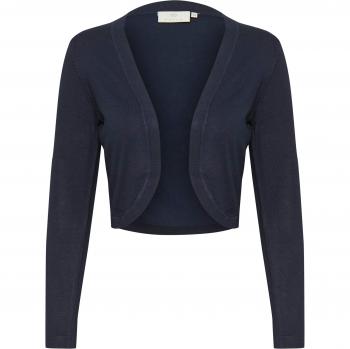 KAFFE Astrid Women's Cardigan with Shawl Collar - Dark Blue