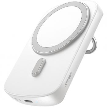 Powerbank Inductivo Joyroom JR-W030 6000mAh con Soporte y Carga Inalámbrica de 20W - Blanco