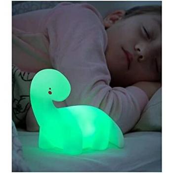 InnovaGoods Lámpara Dinosaurio LED Multicolor Lightosaurus, Blanco
