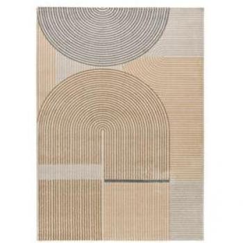 Alfombra de Interior Estilo Escandinavo Beige - ATTICGO, disponible en tamaños 80x150 cm, 140x200 cm y 160x230 cm