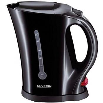 Tetera Eléctrica Severin WK 3485, Capacidad 1.7L, Potencia 2200W, Color Negro