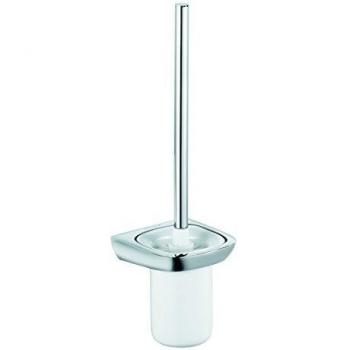 Juego de cepillo y soporte para inodoro Kludi Amba, cerámica blanca/chromada 5397405