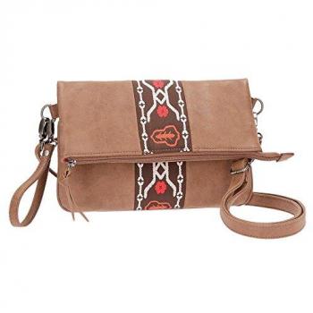 Pepe Jeans Liza - Bolso Bandolera, 27 cm, 0.47 litros, Marrón