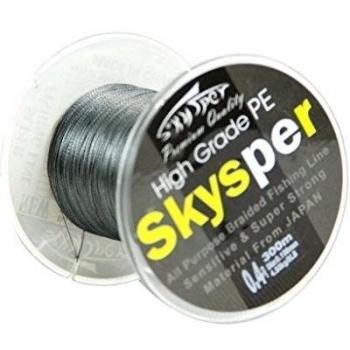Skysper® 300M SEDAL de PE 23lb/ 0.180mm Línea de Pesca Trenzado para Pescar en Mar Gris