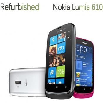 Teléfono móvil reacondicionado Nokia Lumia 610 con cámara original de 5 MP