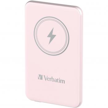 Cargador inalámbrico Verbatim Charge 'n' Go Polímero de litio 5000 mAh Rosa