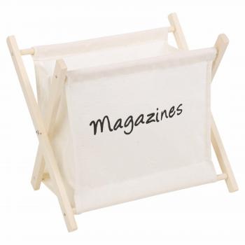 EDM Revistero, Madera, Blanco, 32 x 20 x 30 cm
