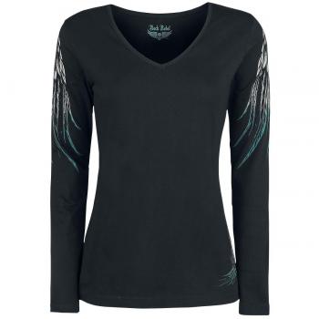 Rock Rebel by EMP Stay Manga Larga Mujer Gris Oscuro 3XL