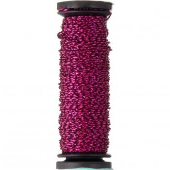 Kreinik Fine Metallic Braid #8 11yd-Fiery Fuchsia