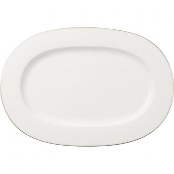 Fuente Ovalada Anmut Platinum No. 1 - 41 cm de Porcelana Villeroy & Boch