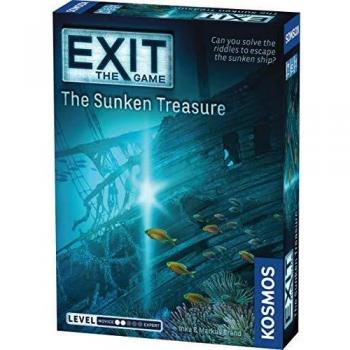 Thames & Kosmos | 694050 | EXiT: The Sunken Treasure | Level: Beginner | Unique Escape Room Game | 1-4 Players | Ages 12+