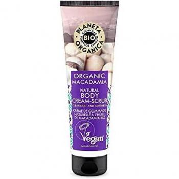 Planeta Organica Orgánica Macadamia Natural Crema Corporal Exfoliante 4.73 fl oz