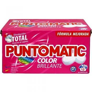 Puntomatic Detergente en Pastilla Ropa Color - 12 Lavados