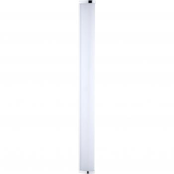 Lámpara de pared y plafón LED Eglo Gita 2, 1 luz, IP44, cromada y blanca, para baño, 90 cm