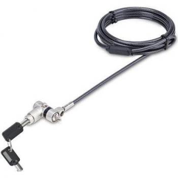 StarTech.com Universal Laptop Lock 6.6ft (2m) Security Cable for Notebooks with Noble Wedge/Nano/K-Slot Keyed Locking, Anti-Theft Cut-Resistant Carbon Steel Cable