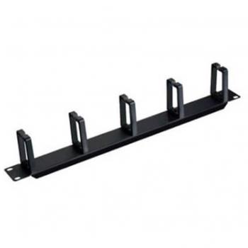 Organizador de Cables para Rack 19 1U con 5 Ganchos Negro